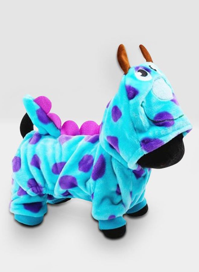 OUTAD Coral Velvet Jacket Dog Hoodie Pyjamas Keep Warm Puppy Clothes Costume for Pets - Image 4